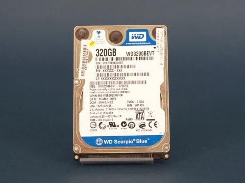 Western Digital WD Scorpio Blue WD3200BEVT Harde Schijf - 320GB, 2,5" SATA - Gebruikt