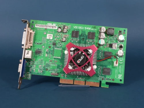 ASUS V9180/TD/P/64M/A Videokaart - 64MB DDR, AGP - Gebruikt